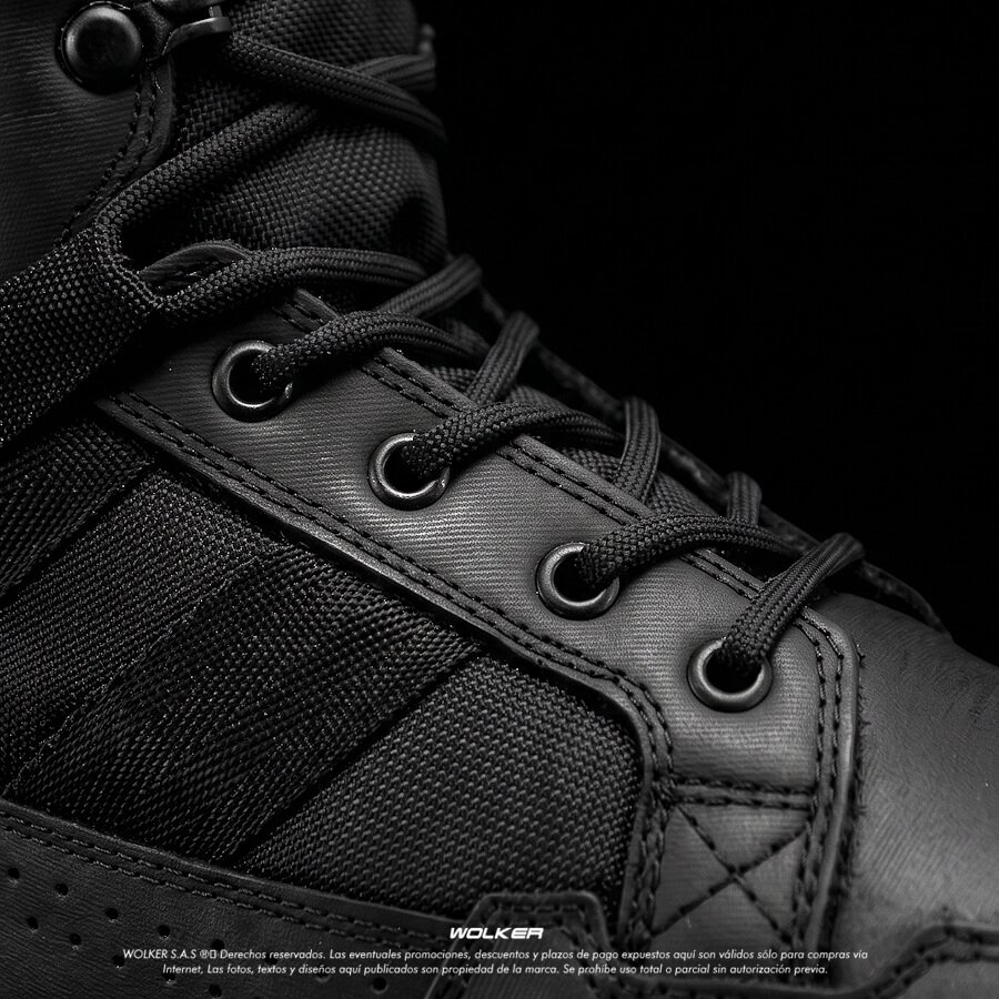 BOTAS WOLKER TACTICAS REFERENCIA VALQUIRIA BLACK 2.0 EN CUERO CAÑA ALTA WOLKER.COM.CO 12