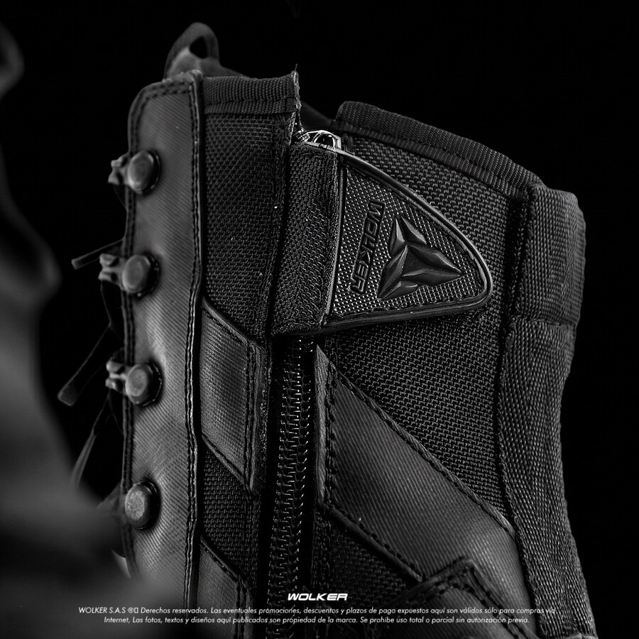 BOTAS WOLKER TACTICAS REFERENCIA VALQUIRIA BLACK 2.0 EN CUERO CAÑA ALTA WOLKER.COM.CO 13