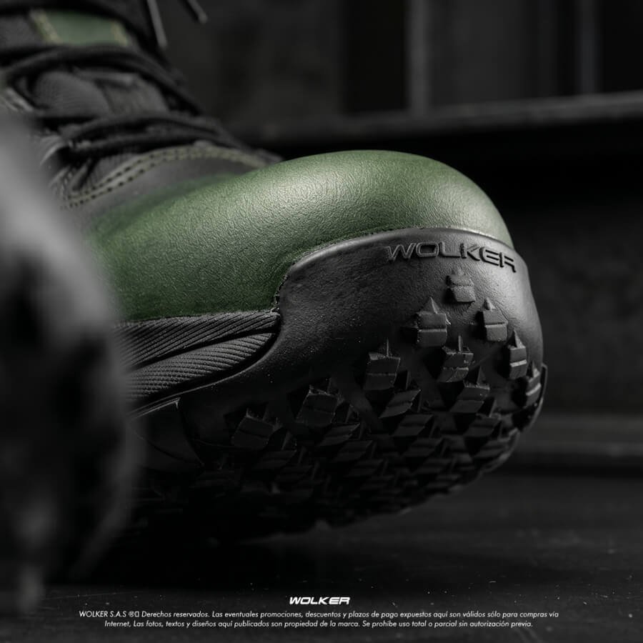 BOTAS INDUSTRIALES DE SEGURIDAD STARK NEGRO EN CUERO WOLKER PERFORMANCE VERDE 14 BOTAS INDUSTRIALES DE SEGURIDAD STARK NEGRO EN CUERO WOLKER PERFORMANCE VERDE 14