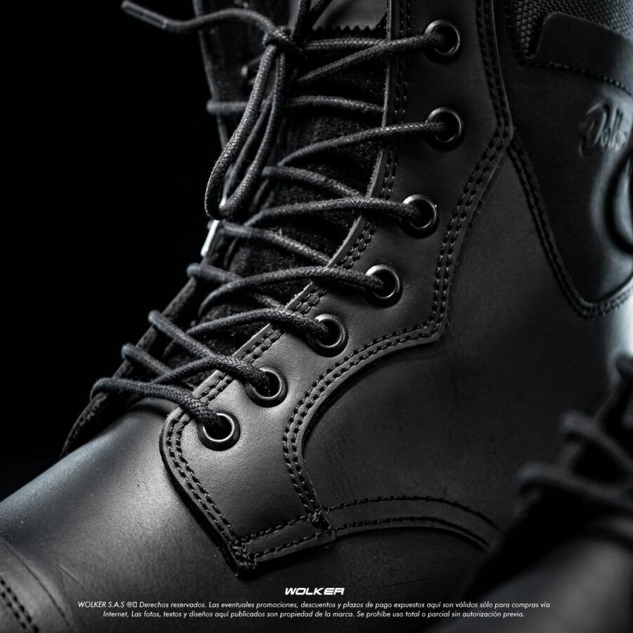 Botas clasicas para Hombre Wolker Standford Negro 100% cuero envio gratis a todo Colombia wolker.com.co 10