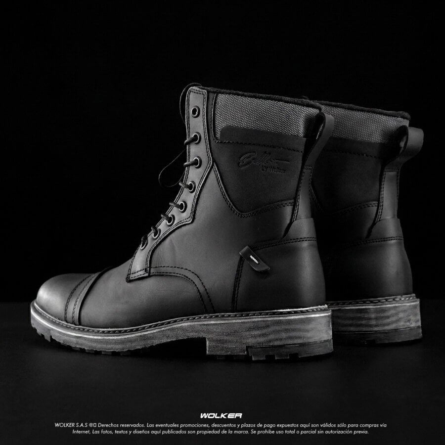 Botas clasicas para Hombre Wolker Standford Negro 100% cuero envio gratis a todo Colombia wolker.com.co 12