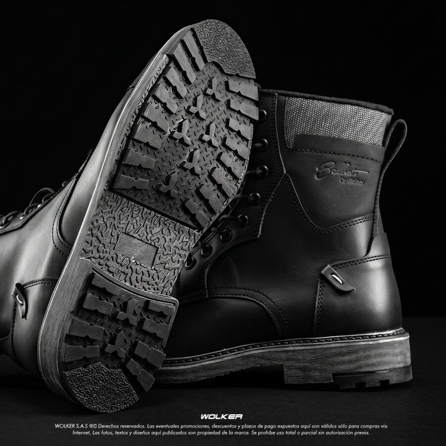 Botas clasicas para Hombre Wolker Standford Negro 100% cuero envio gratis a todo Colombia wolker.com.co 14
