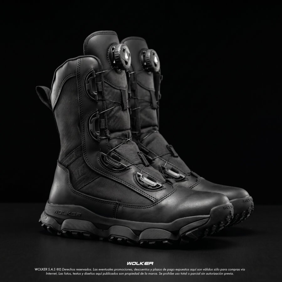 BOTAS MILITARES WOLKER COMANDO PRO CON SISTEMA DE CIERRE BOA LACING CLOSURE SYSTEM EN CUERO WOLKER.COM.CO 100