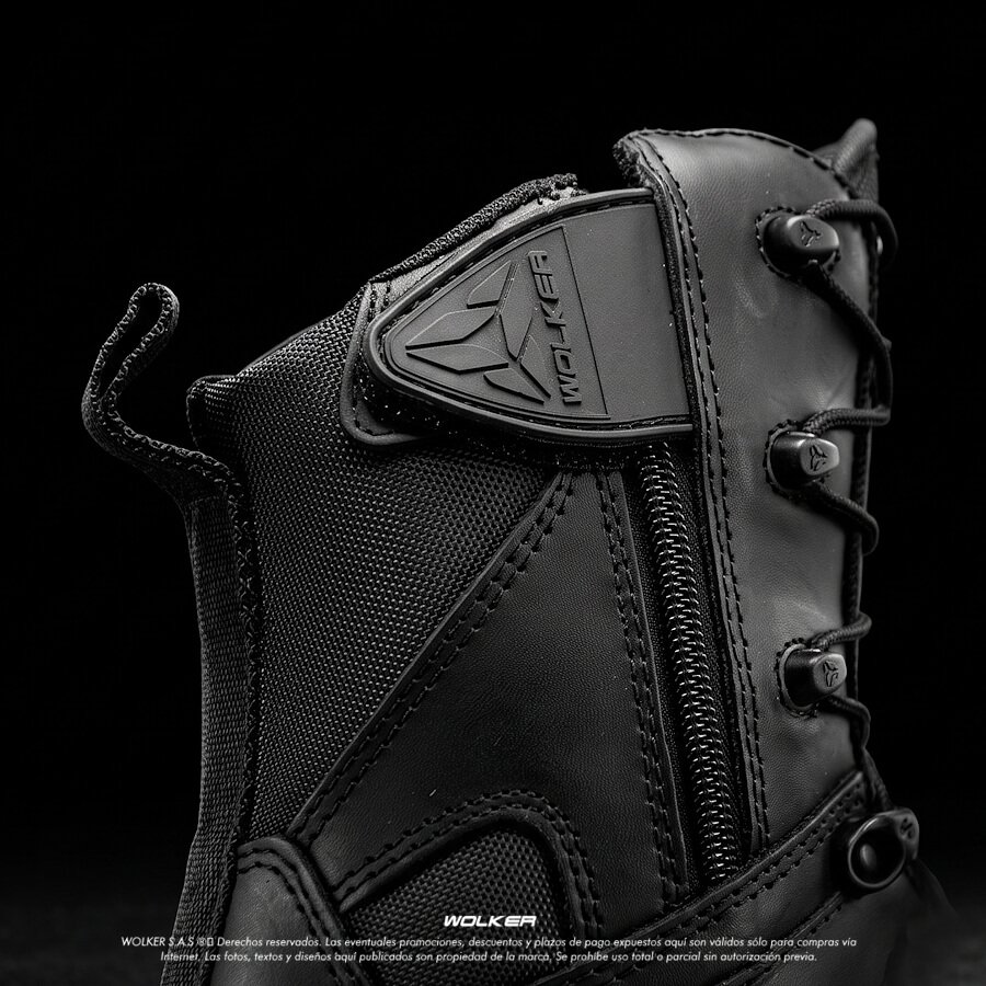Botas Militares Wolker referencia FASTER BLACK, caña alta en cuero para hombre, envios gratis a todo Colombia Amazon. 13