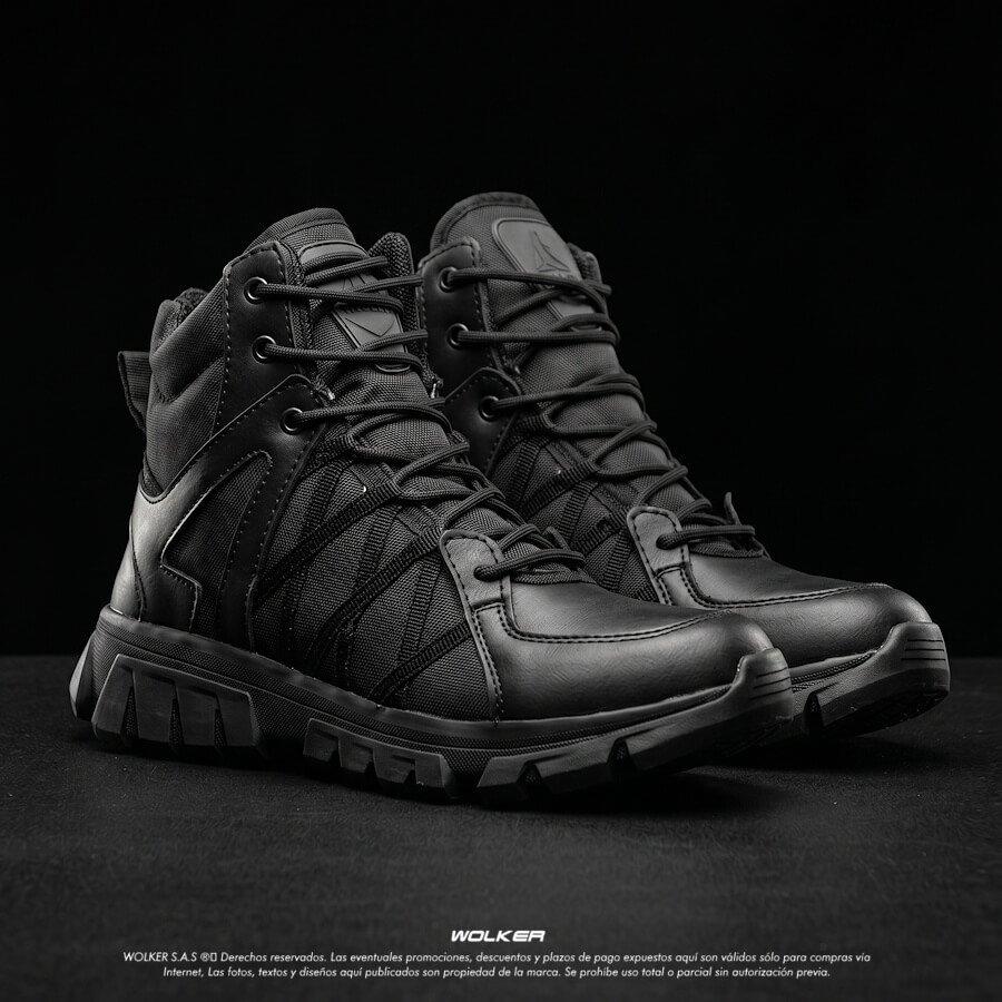 Bota Militar Wolker Colombia onmicro caña media con cierre lateral Suela caucho negro Cuero Hombre Envio gratis Tienda 21 Bota Militar Wolker Colombia onmicro caña media con cierre lateral Suela caucho negro Cuero Hombre Envio gratis Tienda 21