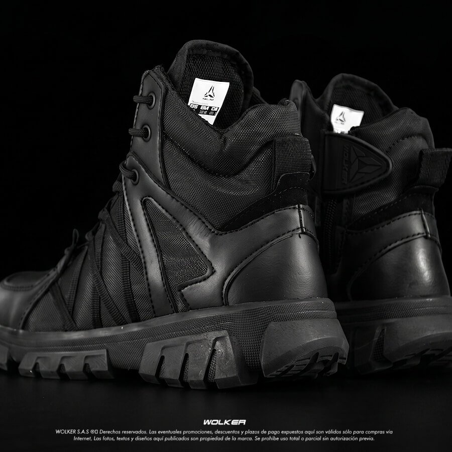 Bota Militar Wolker Colombia onmicro caña media con cierre lateral Suela caucho negro Cuero Hombre Envio gratis Tienda 22 Bota Militar Wolker Colombia onmicro caña media con cierre lateral Suela caucho negro Cuero Hombre Envio gratis Tienda 22