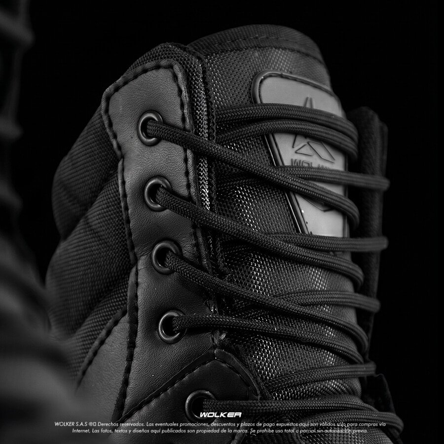Botas Militaress Wolker Voltha caña alta onmicro en cuero cierre lateral suela caucho tactical policia envio gratis tienda 8