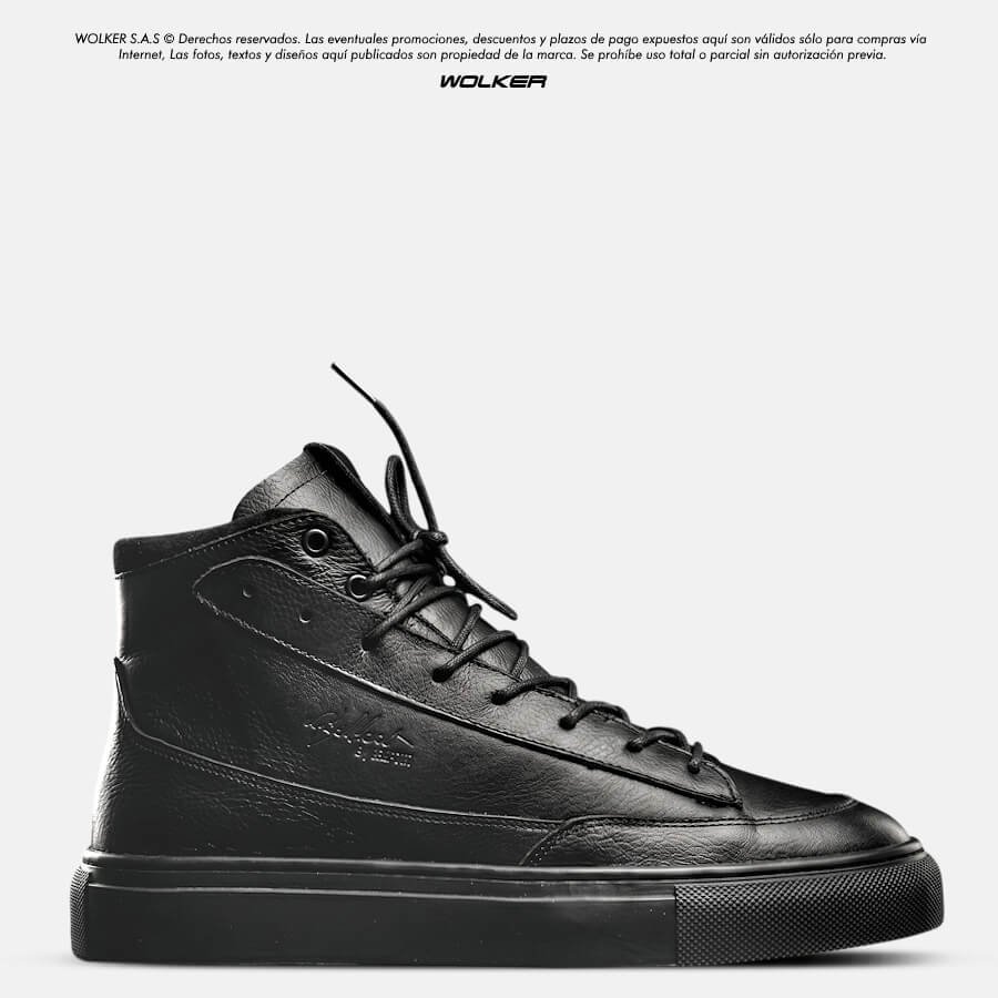 ZAPATILLAS OSSLO ALL BLACK NEGRO NEGRO BELFORT EN CUERO ITALIANO PARA HOMBRE FASHION STYLE CAÑA MEDIA SUELA CAUCHO ULTRA RESISTENTES 1 ZAPATILLAS OSSLO ALL BLACK NEGRO NEGRO BELFORT EN CUERO ITALIANO PARA HOMBRE FASHION STYLE CAÑA MEDIA SUELA CAUCHO ULTRA RESISTENTES 1
