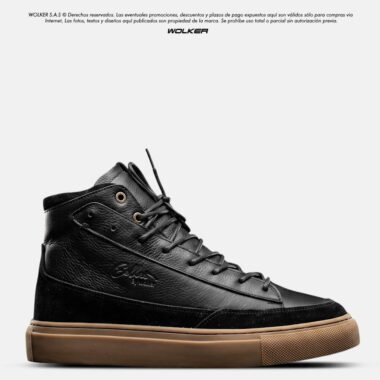 Botines ★ Osslo Negro / Caqui★ / 100% Cuero Genuino Italiano.