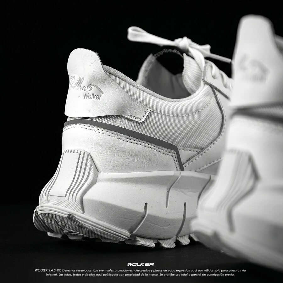 Zapatillas Tenis Icon Blanco, alto rendimiento, Zapatillas en cuero, Tenis para correr, Running shoes, Trekking, Hiking, Tenis para hombre en cuero sport Wolker Belfort 10