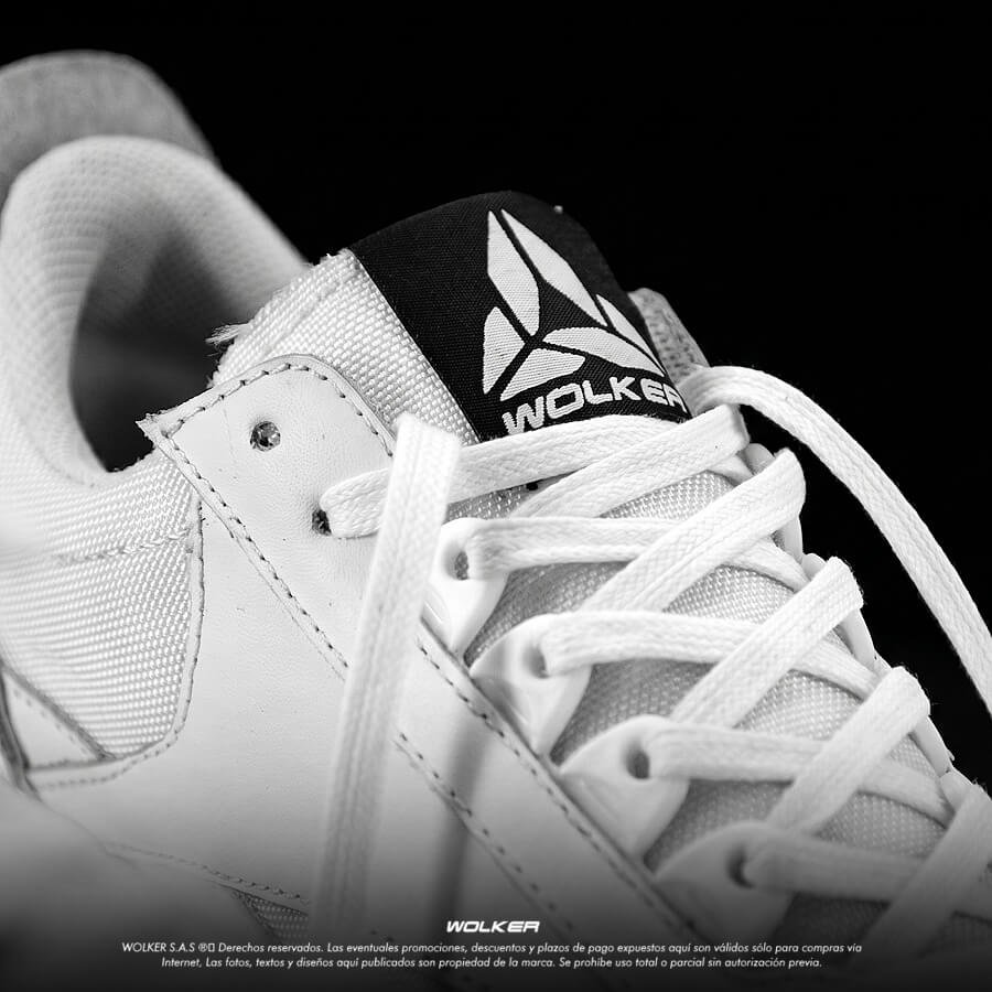 Zapatillas Tenis Icon Blanco, alto rendimiento, Zapatillas en cuero, Tenis para correr, Running shoes, Trekking, Hiking, Tenis para hombre en cuero sport Wolker Belfort 15