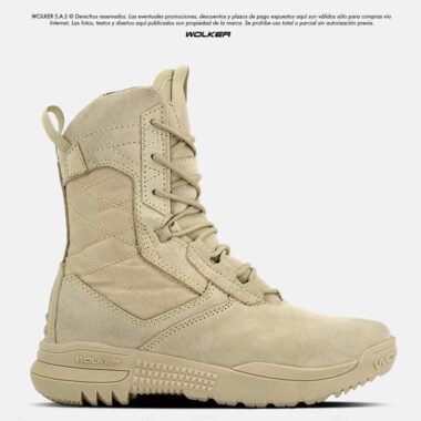 Botas Militares B.O.P.E Arena Caña alta / Side zipper