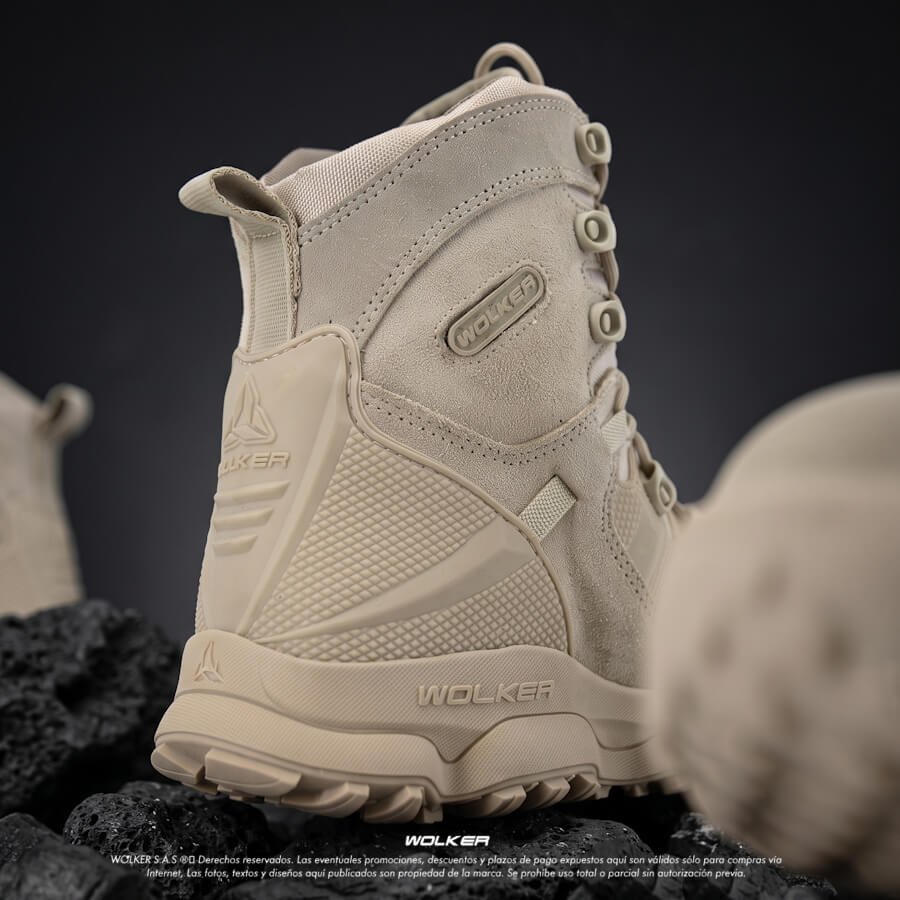 Botas Industriales Wolker puntera en composite, Botas en cuero para hombre, Botas Stark industrial seguridad 1 Botas Arena beige 12