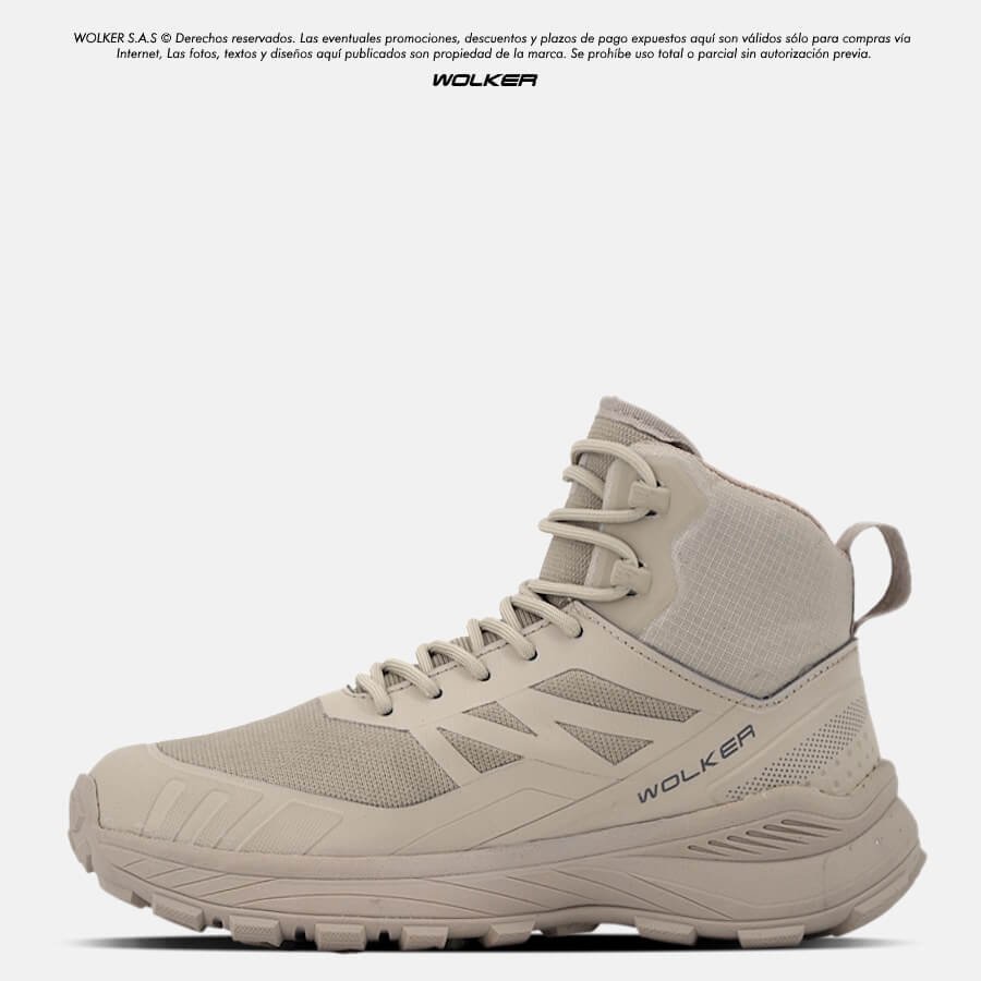 Botas Outdoor Wolker Trek capellada inyectada, Trekking hiking outdoor performance V_TEX 3