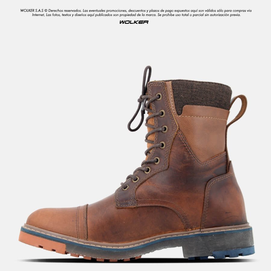 Botas Standford Miel cuero vintage Belfort Wolker envio gratis botas en cuero para hombre, Botas hombre caña alta Colombia, Medellin 2