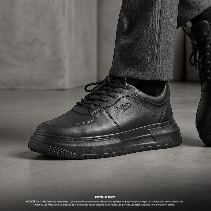 Zapatillas Belfort en cuero (1)