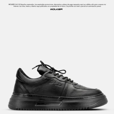 Sneakers Jordan Black / Suela Eva ultra livianos / Cuero Italiano.