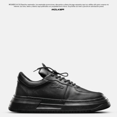 Sneakers Jordan Black / Suela Eva ultra livianos / Cuero Italiano.